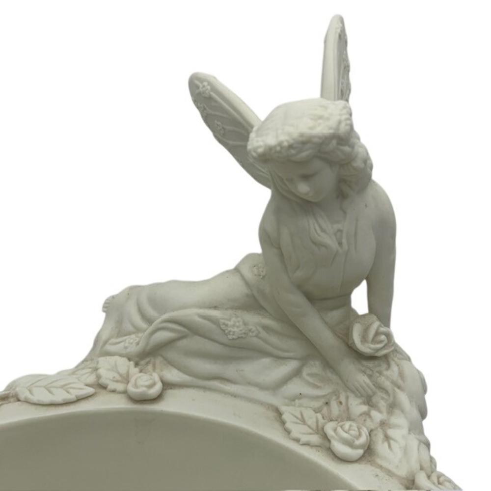 Vintage PartyLite Ariana's Garden Fairy Porcelain Candle Holder Set Bisque - Picture 14 of 16
